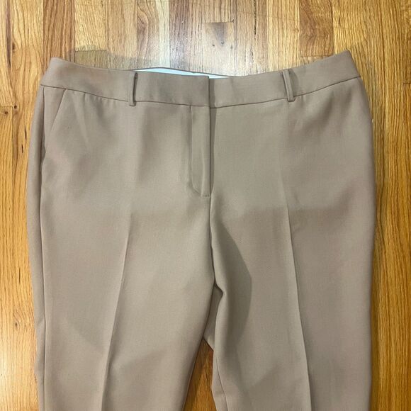 TALBOTS HAMPSHIRE STRAIGHT ANKLE PANT - CURVY FIT Sz 20W Tan Rattan $149 retail - Picture 4 of 12